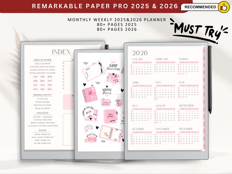 Cornell Notes Study Template for Remarkable Paper Pro Device, Study ...