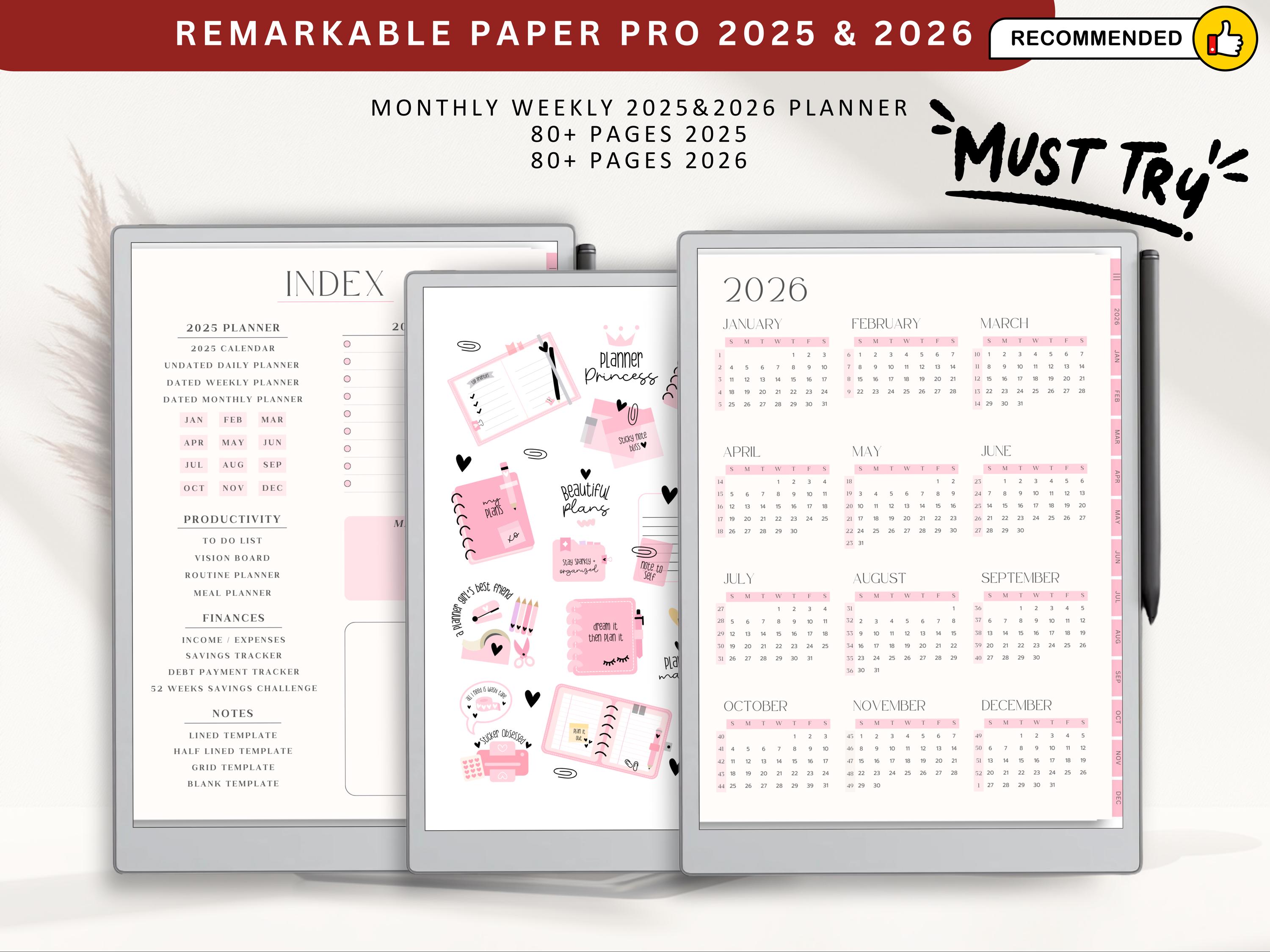 Cornell Notes Study Template for Remarkable Paper Pro Device, Study ...