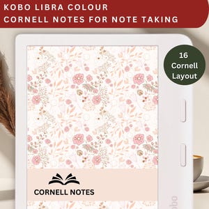 Kobo Libra Colour Cornell Notes: Hyperlinked Student Notebook (PDF Download)