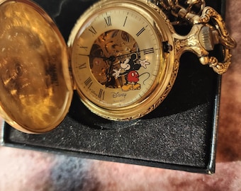 Mikey Mouse Collector&#39;s Pocket watches - very rare never been used! They only released one a year at Disney World!-comes with fresh battery