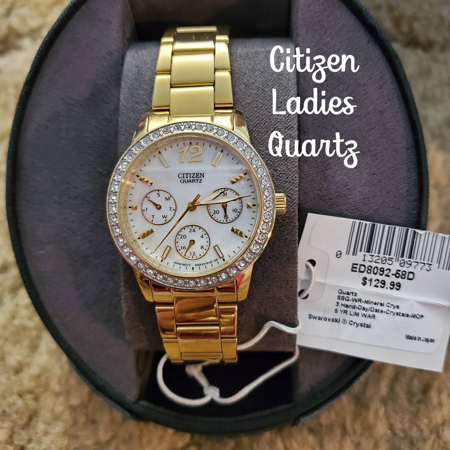 citizen two tone ladies watch
