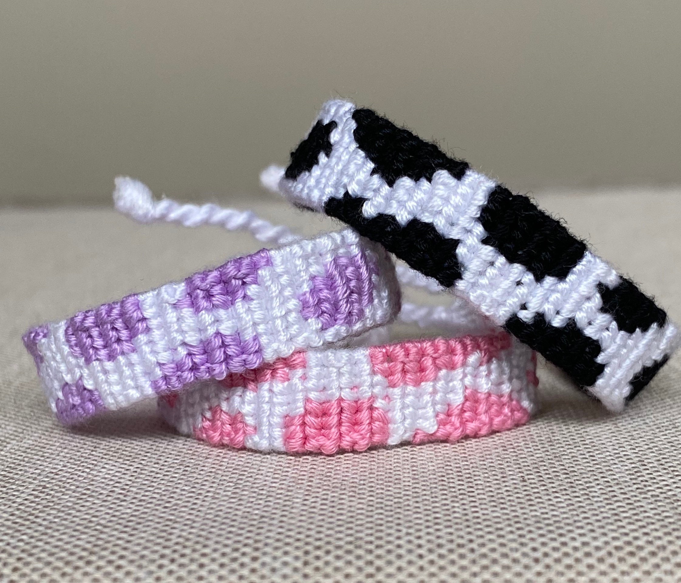 Cow Print Handmade Friendship Bracelets Summer Stackable Etsy UK