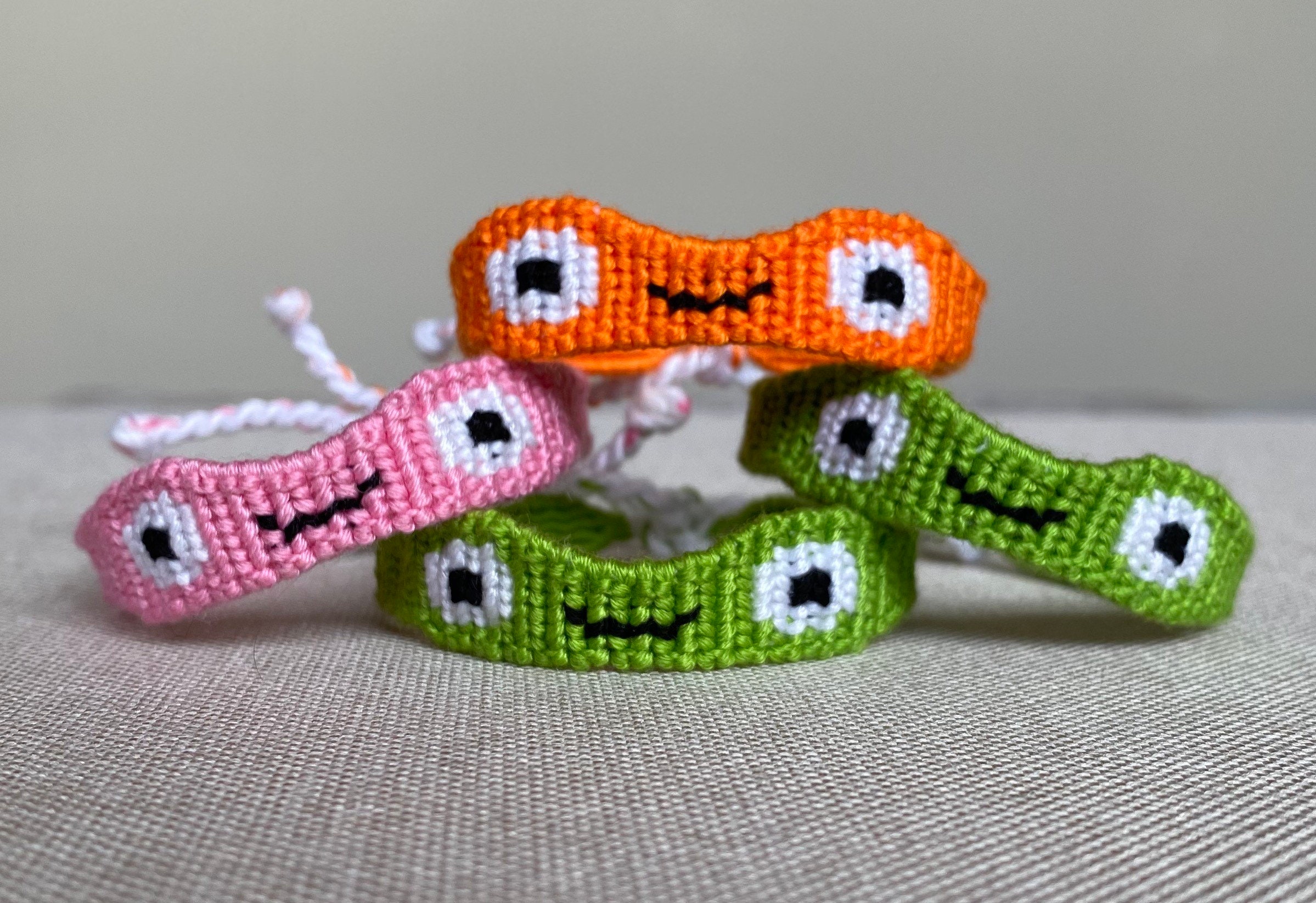 Frog Shaped Handmade Friendship Bracelets Summer Stackable Etsy
