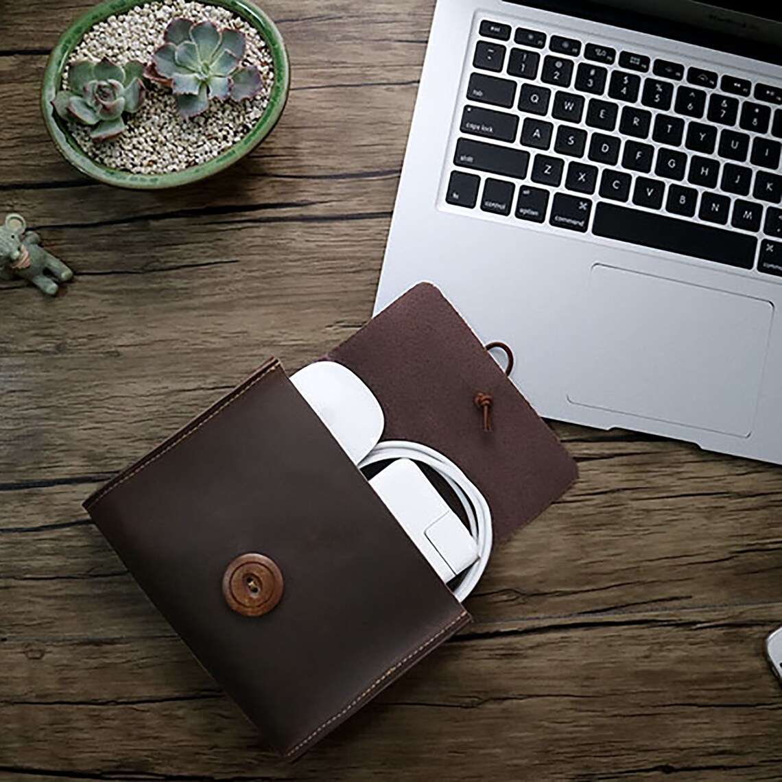 Leather Computer Accessories Storage PouchLeather Case For Etsy