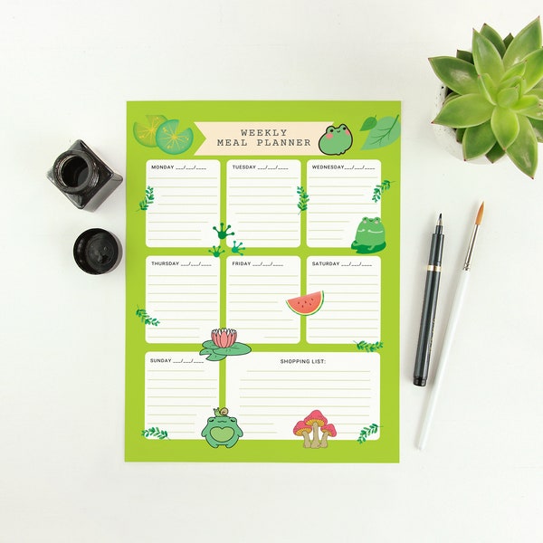 Froggy Weekly Meal Planner