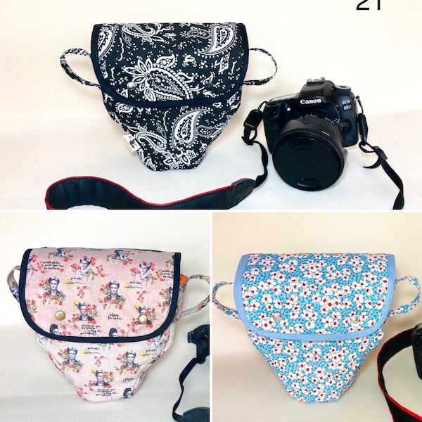 DSLR camera bag, case and cover with padding. (several patterns)