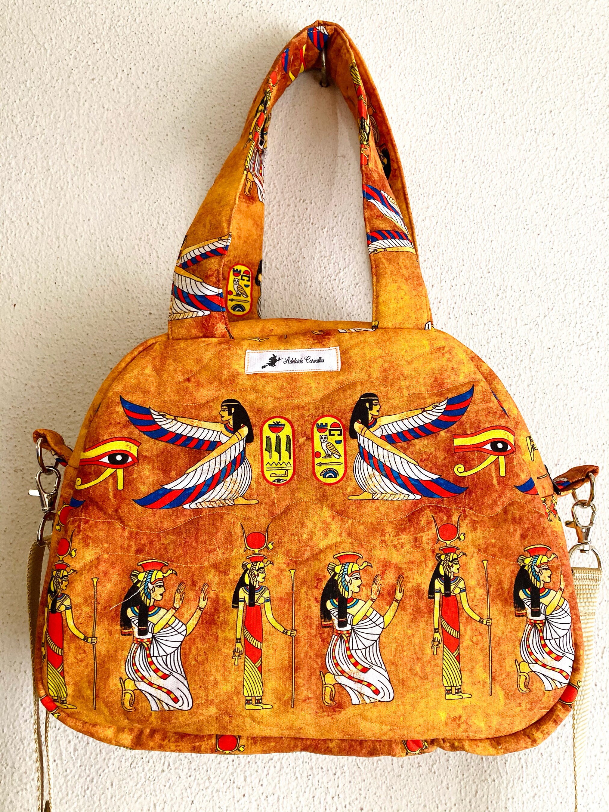 Shoulder bag hand bag Egyptian bag hieroglyphics Eye of Etsy