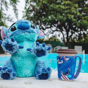 Stitch cup sleeve | cup sleeve holder | cup carrier | coffee tea cup sleeve | heat insulation | cotton | washable | several patterns.