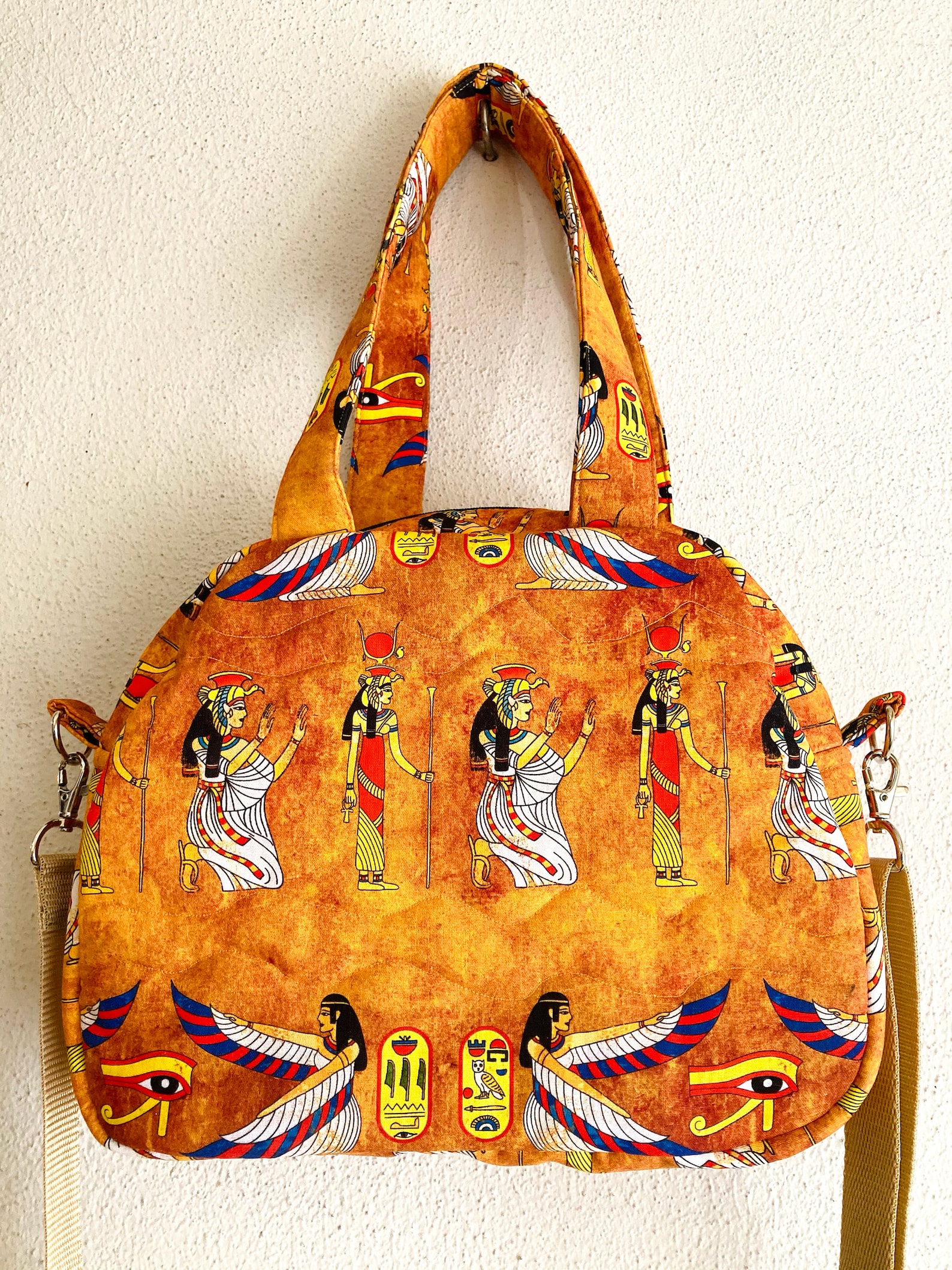 Shoulder bag hand bag Egyptian bag hieroglyphics Eye of Etsy