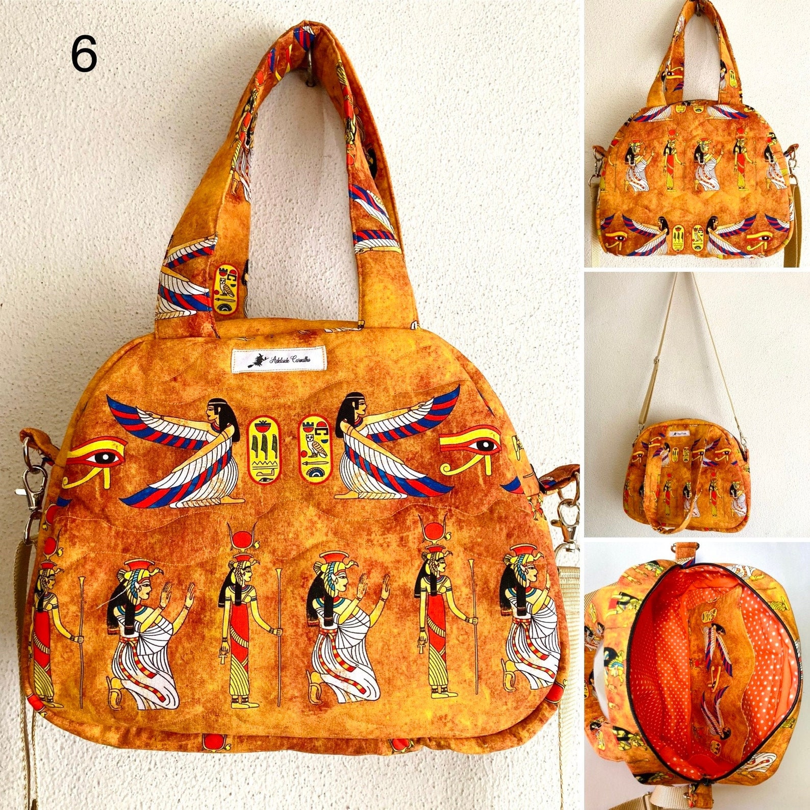 Shoulder bag hand bag Egyptian bag hieroglyphics Eye of Etsy