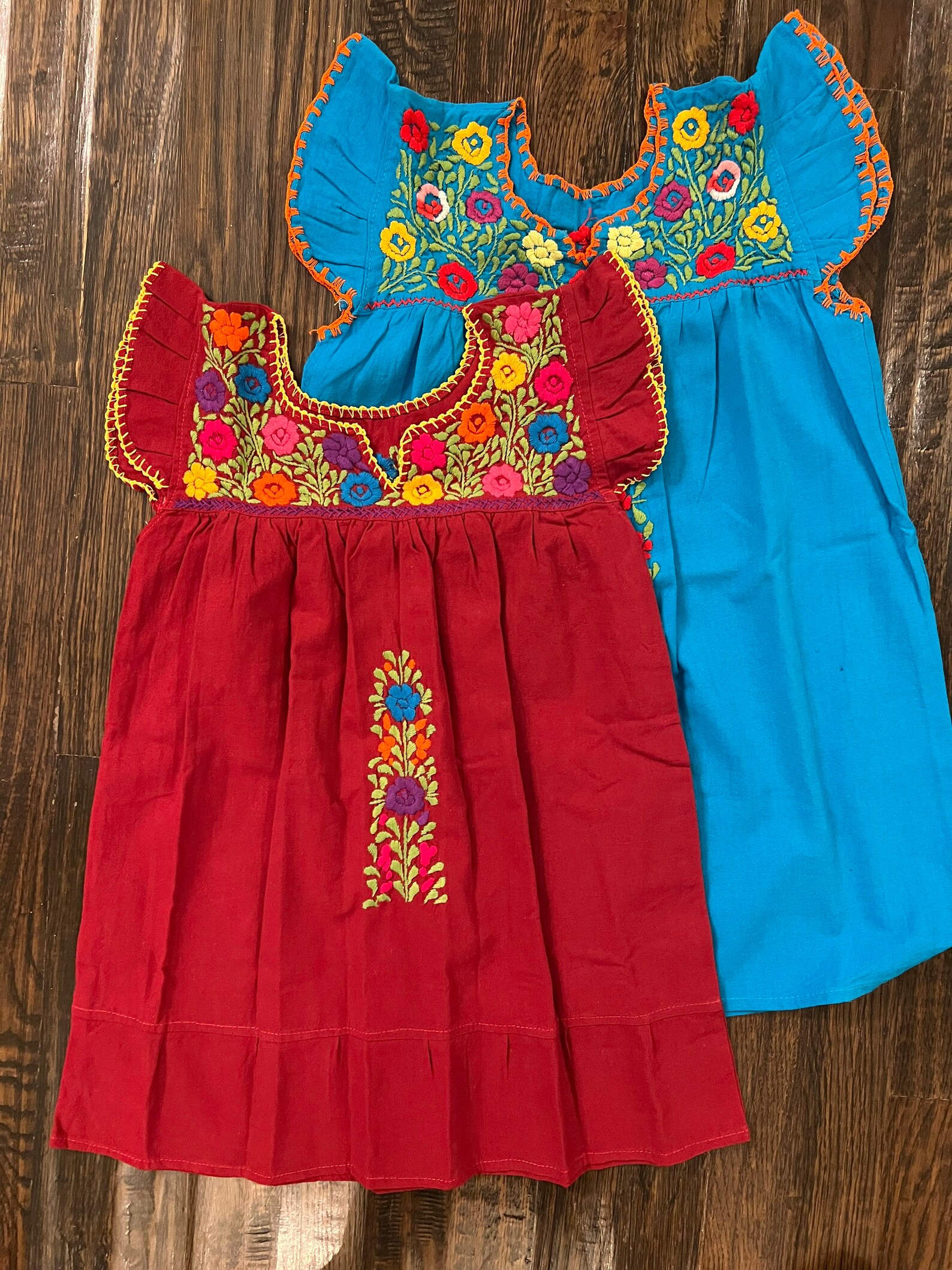 Little Girls Mexican Dress. Girls Embroidered Dress. Girls Etsy