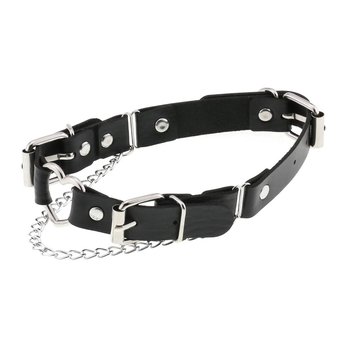 Stylish Gothic choker leather day collar leash Longnecked Etsy