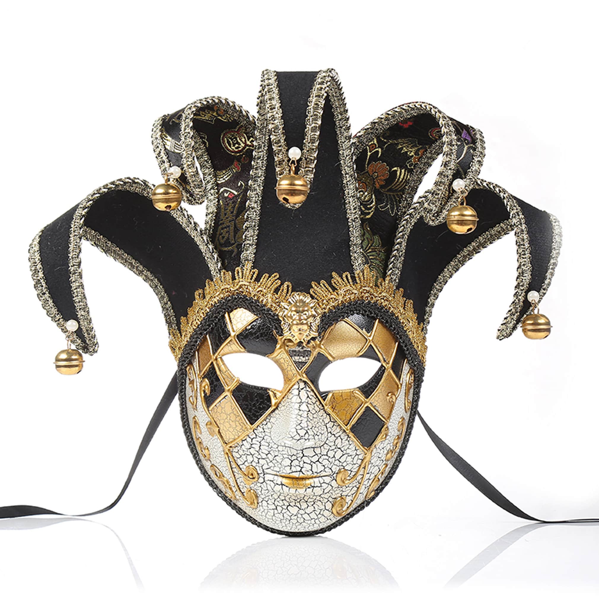jester mask Masquerade full face mask jokermens Etsy