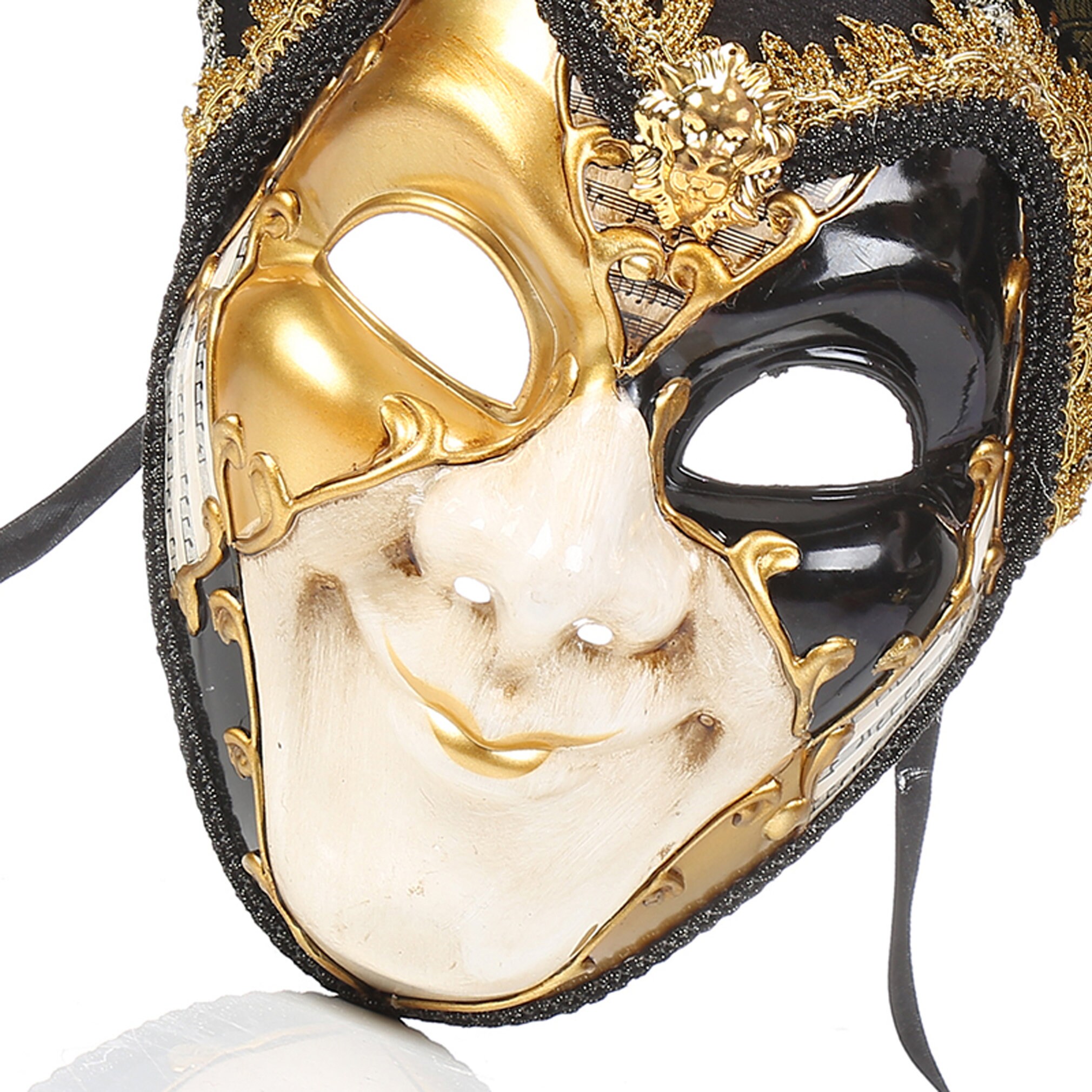 Jester smiling mask Masquerade full face maskmens Etsy