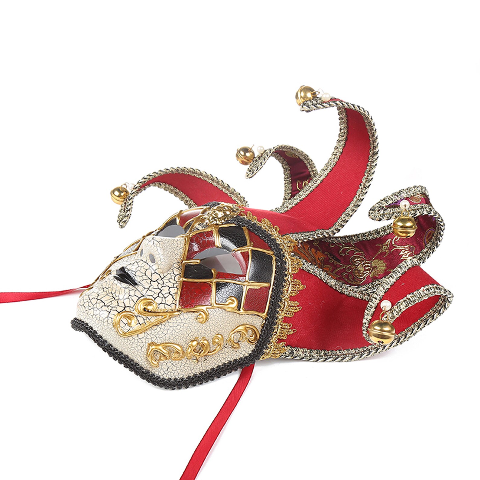 Masque de bouffon vénitien Masquerade joker masque complet Etsy