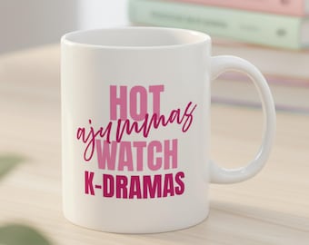 Heiße Ajummas Uhr K-Drama Becher, koreanisches Drama-Liebhaber-Becher, Kdrama Merch Becher, Kdrama Becher, Kdrama-Liebhaber-Geschenk, Kpop-Fangeschenk, Geschenk für sie