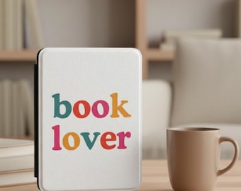 Book Lover Kindle Case, Colorful Reader Kindle Cover, Kindle Paperwhite Sleeve, Bookish EReader Kindle Sleeve