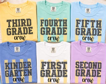 Choice of Teacher Team Grade Level TShirt, Back To School Tee, Grade Level Crew, Elementary Teacher Gift