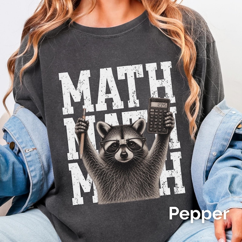Math Class Clipart Raccoon Math - Etsy