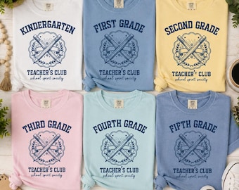 Choice of Teacher Team Grade Level Shirt, Back To School Tee, Elementary Teacher Gift, Kindergarten First Second Third Fourth Fifth Grade