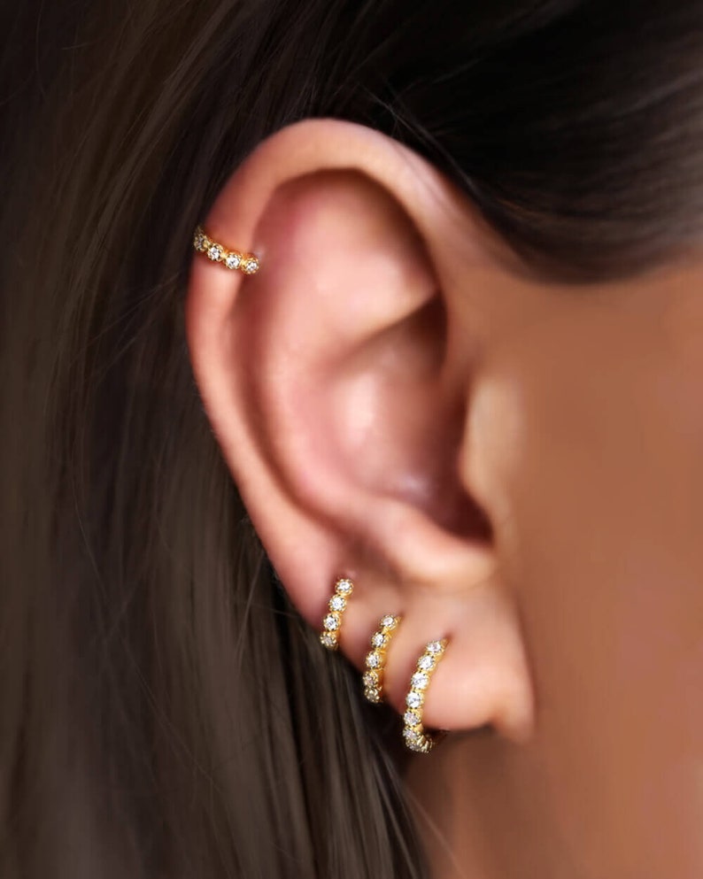 Huggie hoop earrings tiny hoop earrings small hoop Etsy