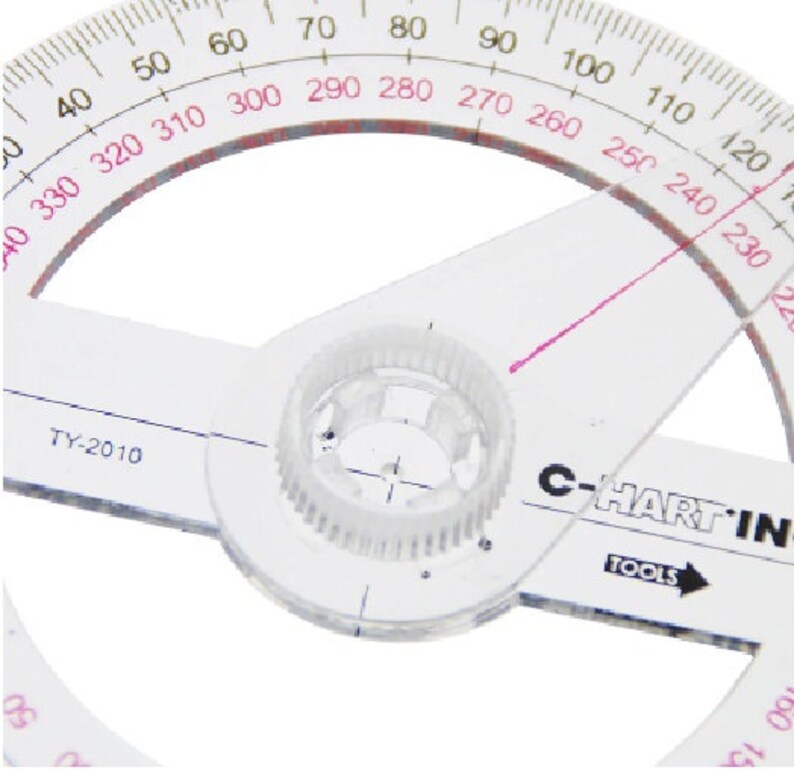 high quality 360 degree pointer protractor ruler angle finder etsy
