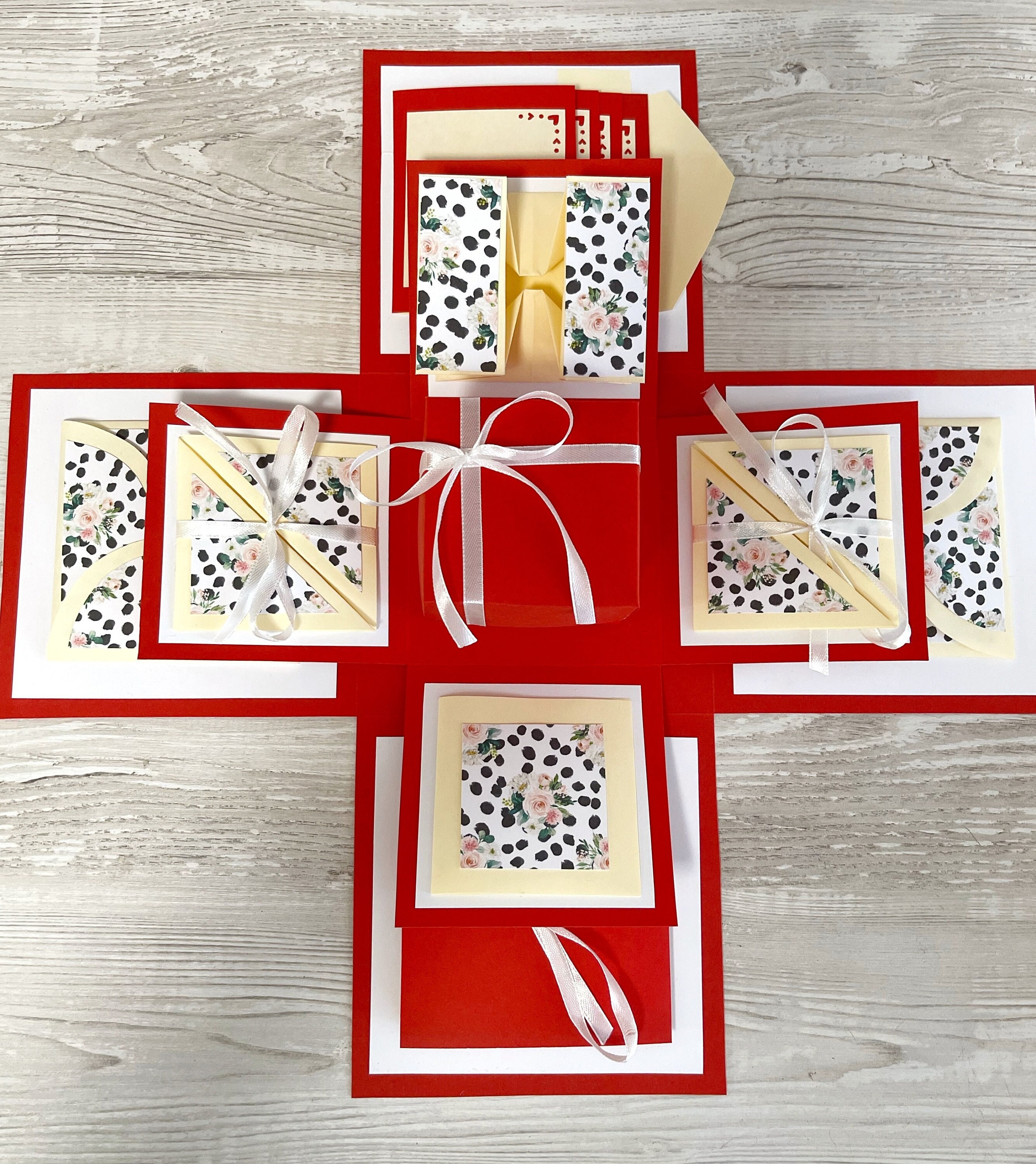 Exploding Box Explosion Box Gift Box Scrapbook Etsy