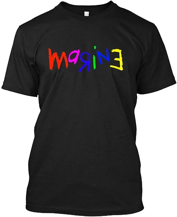 Marine Crayon Marine Full Color Crayon Black T Shirt for Men Etsy