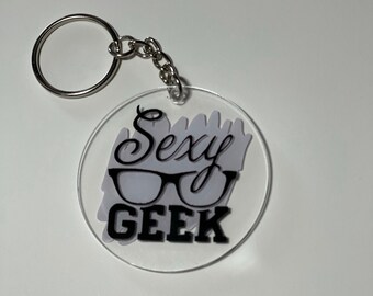 Sexy Geek Key Chain