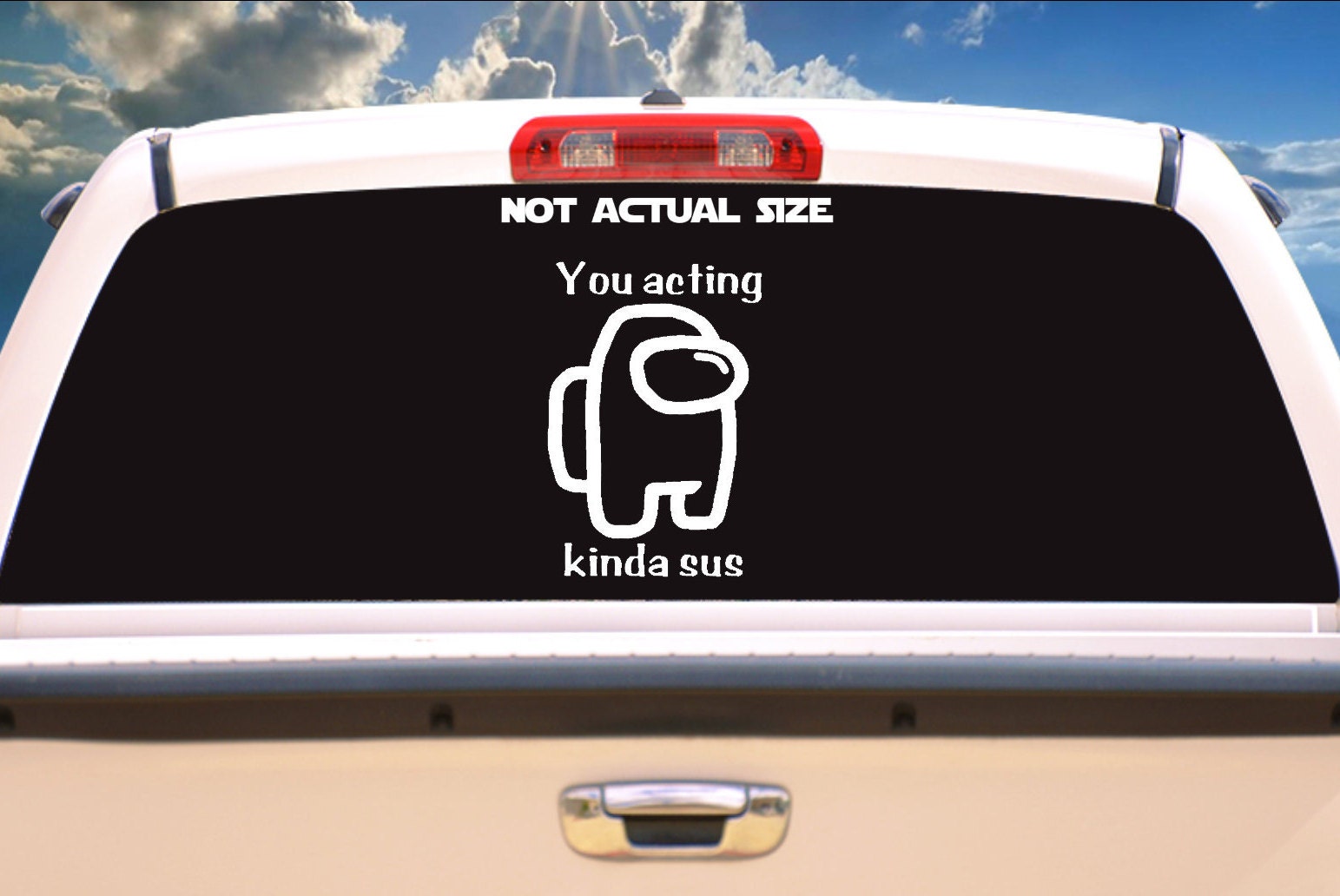 Sus Bus Sticker You Acting Kinda Sus Vehicle Decal - Etsy