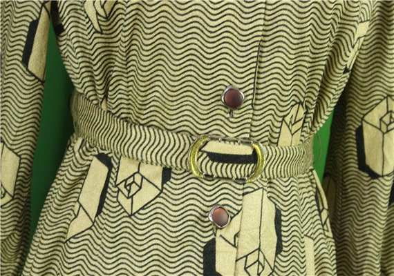 Size XS S Vintage Japanese Beige Coat Wool Japanese Checked 70/'s Coat