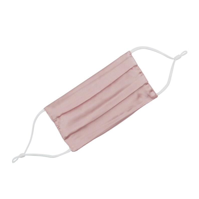 100 Mulberry Silk Face Mask Made in USA. 19momme 2layer Adjustable