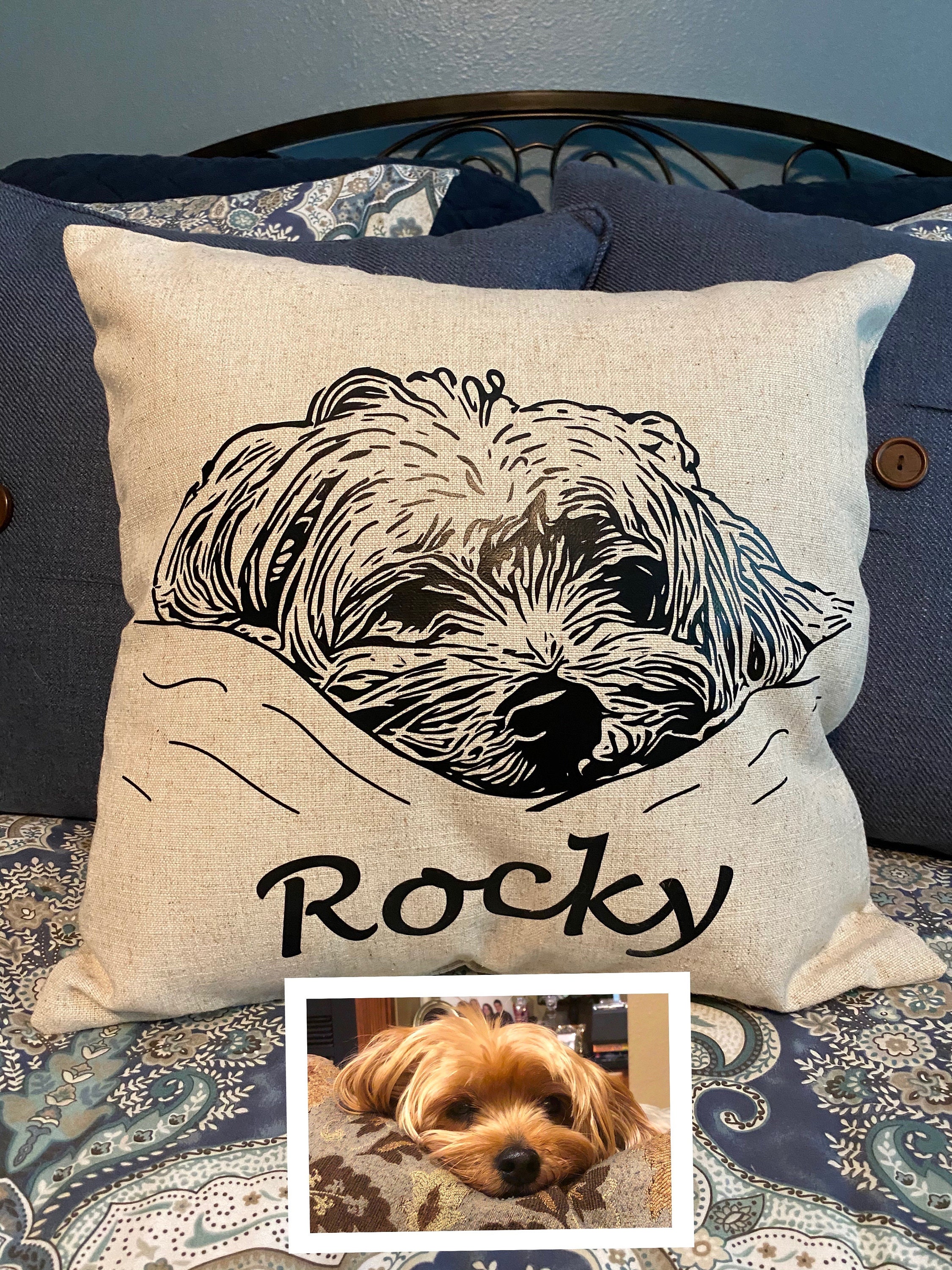 Personalized Throw Pillow of your Pet Decor Pillow Hope Etsy
