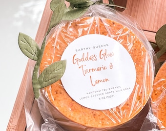 Goddess Glow Soap: Turmeric, Raw Honey, Goat's Milk, Lemon & Licorice Root