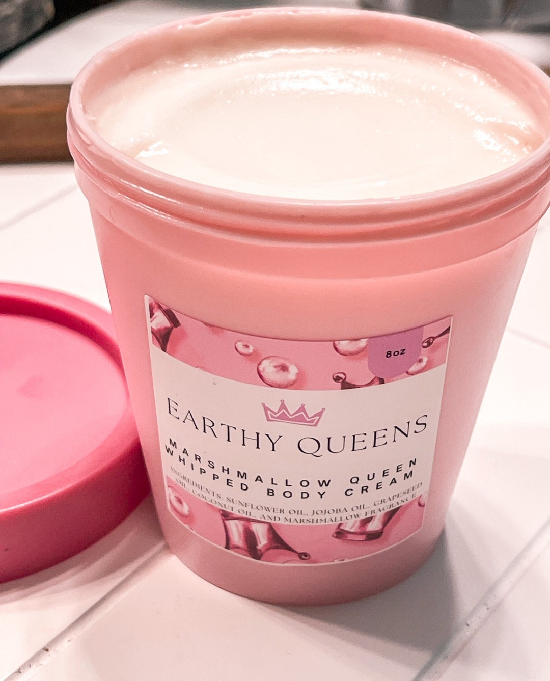 Marshmallow Queen Body Butter Cream Marshmallow Scented Body Etsy