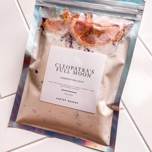 Cleopatras Full Moon Milk Bath Natural Milk Bath Aromatherapy Spa Bath Gifts Self Care Gifts Organic Skincare Bath Salts image 10