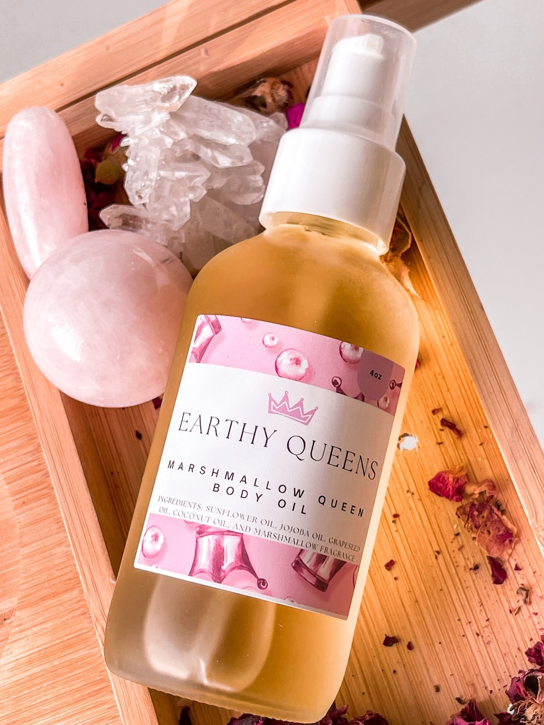Marshmallow Queen Body Oil Marshmallow Scented Body Oil Body Glaze No Mess Application Etsy