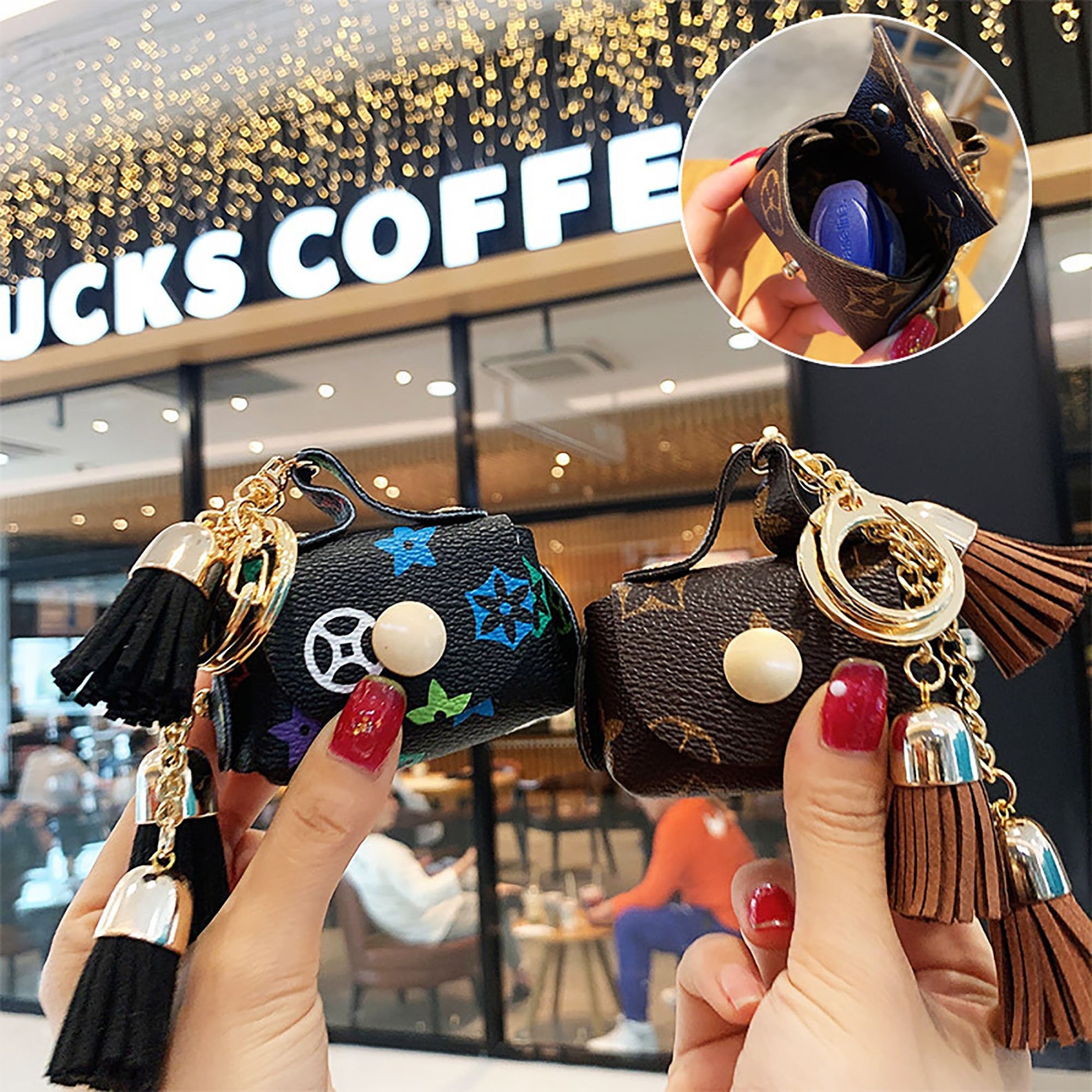 Coin Purse Key PendantPU Leather Coin Purse KeychainLeather Etsy