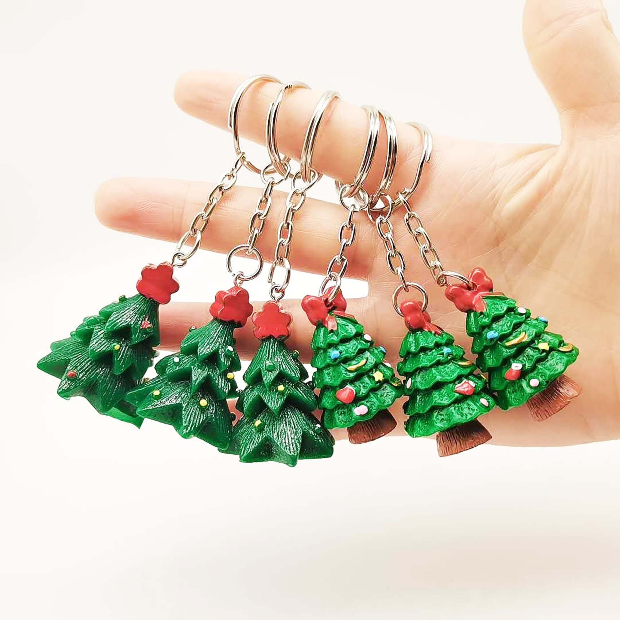 2PCS Christmas Tree KeychainChristmas Key RingsPendant Etsy