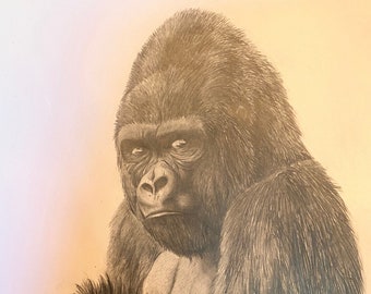 Pencil Drawn Pet Portrait 14x17 inch Furbaby Art One Off Animal