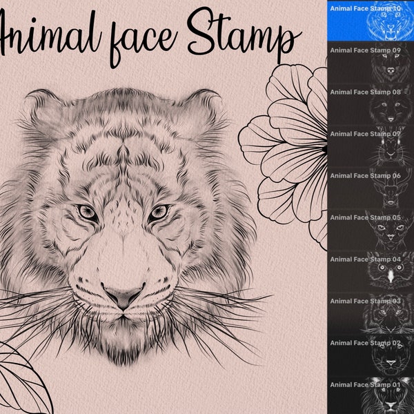 Procreate brush, Stamps, Tattoo guid, Tattoo brush, Tattoo stamp, Tattoo, Procreate tattoo stamp, Procreate brushes, Tiger, Lion