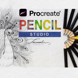 Procreate, procreate brush, procreate pencil, pencil, sketch, lettering, chalk brushes,  procreate brushes