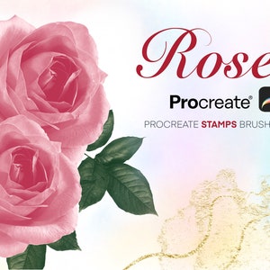 Procreate stamp, procreate brush, rose, procreate tattoo stamp, rose stamp procreate , procreate stamps brush, tattoo guid, tattoo design