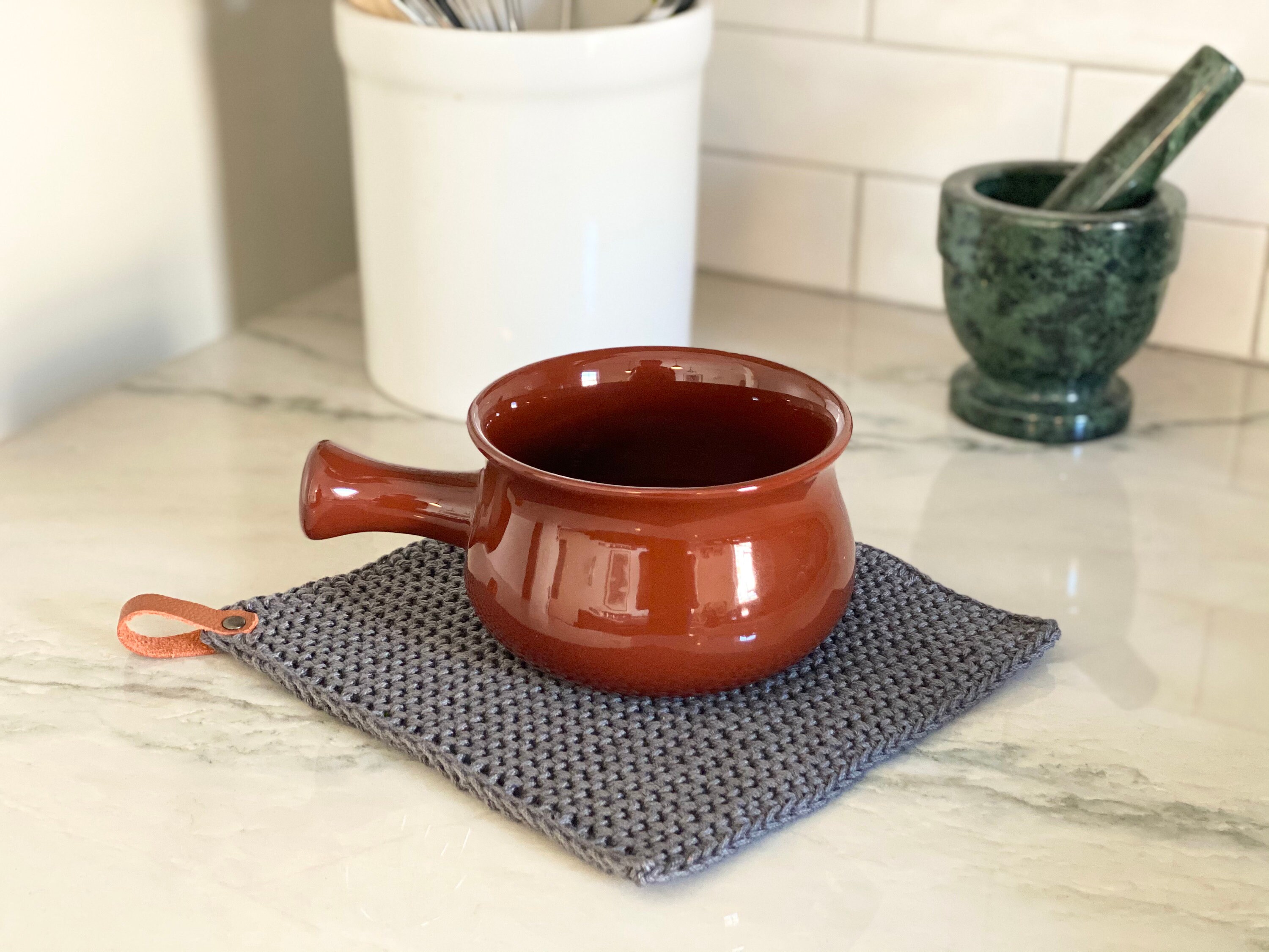 Crochet Pattern The Square Pot Holder / Oven Mitt / Trivet / Etsy
