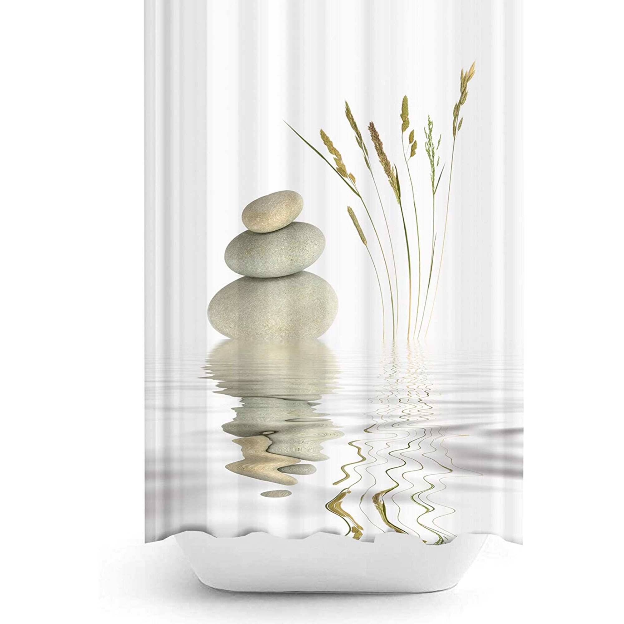 Shower Curtain Zen Patterned Digital Print Extra Long High Etsy