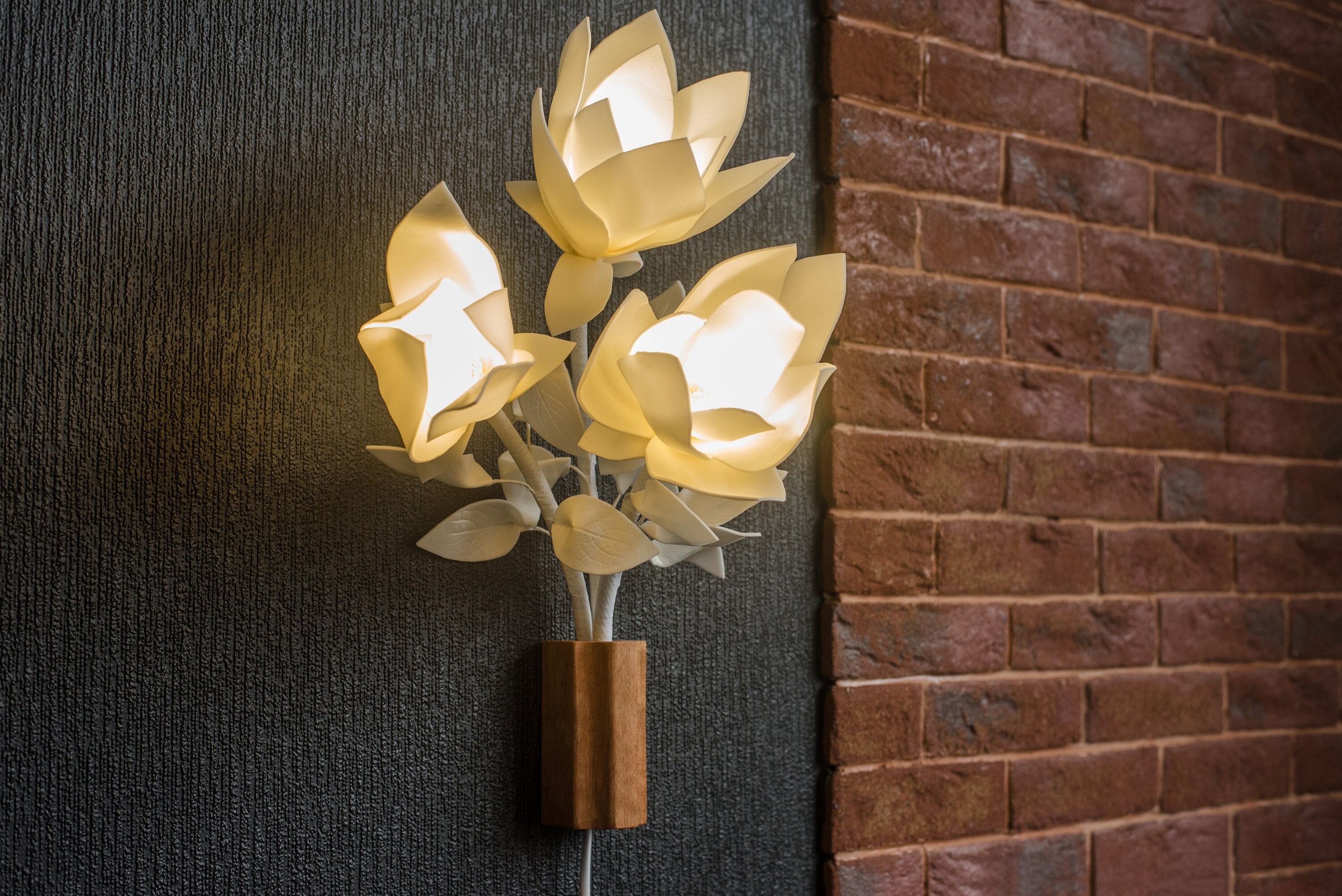 Flower lights for wall sale