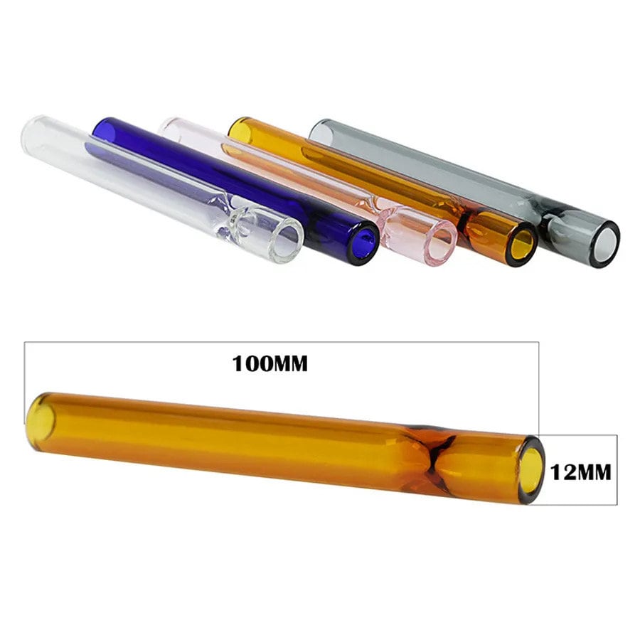 One Hitter Glass Pipe for Tobacco Smoking - Thick Glass OG