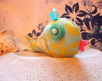 Doudou "Poisson turquoise"