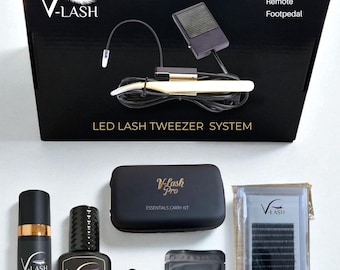 V-LASH PRO Remote LED Eyelash Extension System: Instant Cure, Longer Lasting. Pedal Remote activation.