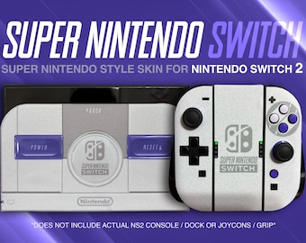 Nintendo Switch 2 - SNES Style 3D Skin:   Super Nintendo Switch